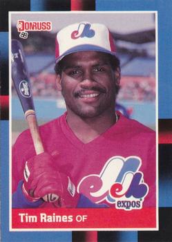 #345 Tim Raines - Montreal Expos - 1988 Donruss Baseball