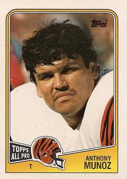 #345 Anthony Munoz - Cincinnati Bengals - 1988 Topps Football