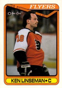 #345 Ken Linseman - Philadelphia Flyers - 1990-91 O-Pee-Chee Hockey