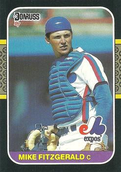 #345 Mike Fitzgerald - Montreal Expos - 1987 Donruss Baseball