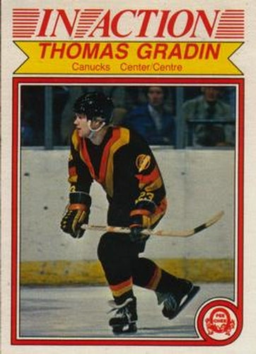 #345 Thomas Gradin - Vancouver Canucks - 1982-83 O-Pee-Chee Hockey