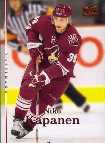 #345 Niko Kapanen - Phoenix Coyotes - 2007-08 Upper Deck Hockey