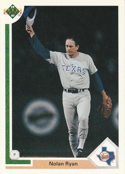 #345 Nolan Ryan - Texas Rangers - 1991 Upper Deck Baseball