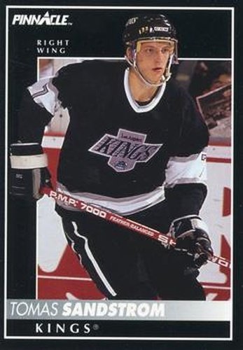 #345 Tomas Sandstrom - Los Angeles Kings - 1992-93 Pinnacle Canadian Hockey