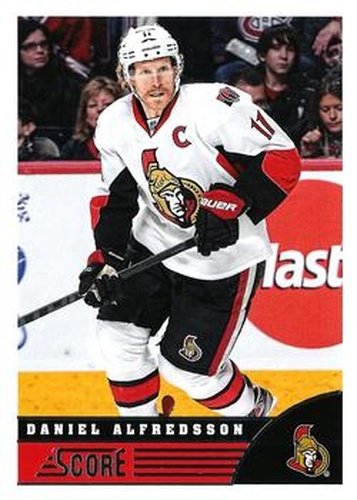 #346 Daniel Alfredsson - Ottawa Senators - 2013-14 Score Hockey