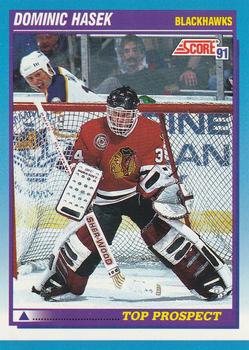 #346 Dominik Hasek - Chicago Blackhawks - 1991-92 Score Canadian Bilingual Hockey