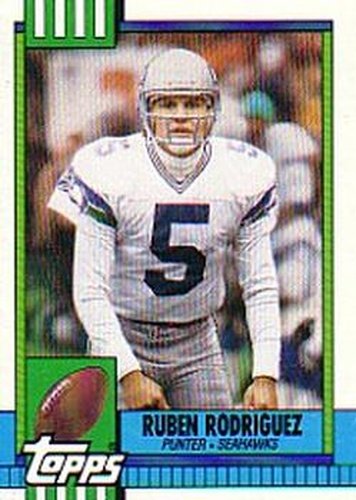 #346 Ruben Rodriguez - Seattle Seahawks - 1990 Topps Football