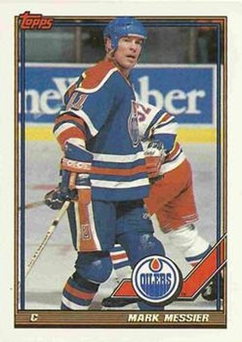 #346 Mark Messier - Edmonton Oilers - 1991-92 Topps Hockey