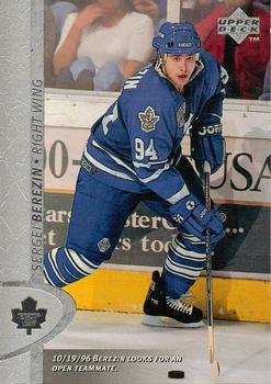 #346 Sergei Berezin - Toronto Maple Leafs - 1996-97 Upper Deck Hockey