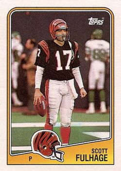 #346 Scott Fulhage - Cincinnati Bengals - 1988 Topps Football