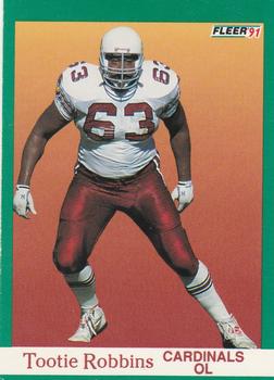 #346 Tootie Robbins - Phoenix Cardinals - 1991 Fleer Football