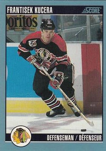 #346 Frantisek Kucera - Chicago Blackhawks - 1992-93 Score Canadian Hockey