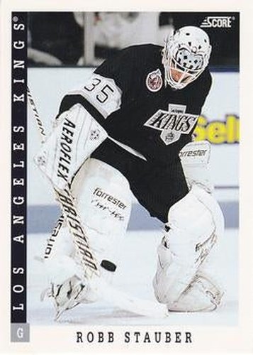 #346 Robb Stauber - Los Angeles Kings - 1993-94 Score Canadian Hockey