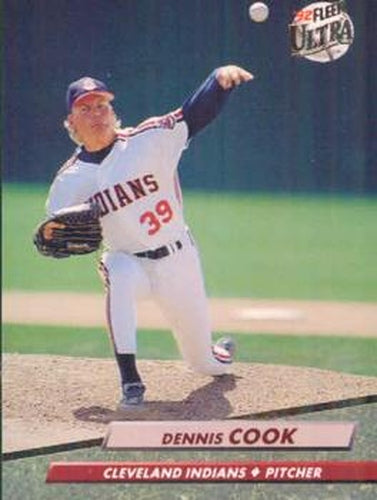 #346 Dennis Cook - Cleveland Indians - 1992 Ultra Baseball