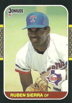 #346 Ruben Sierra - Texas Rangers - 1987 Donruss Baseball