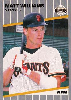 #346 Matt Williams - San Francisco Giants - 1989 Fleer Baseball