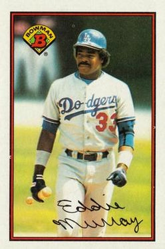 #346 Eddie Murray - Los Angeles Dodgers - 1989 Bowman Baseball