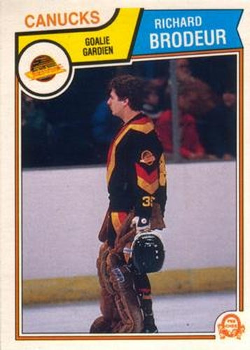 #346 Richard Brodeur - Vancouver Canucks - 1983-84 O-Pee-Chee Hockey
