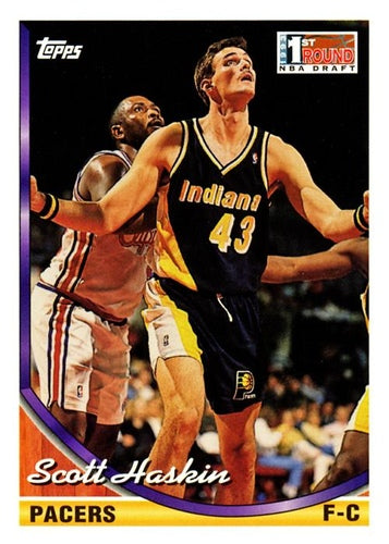 #346 Scott Haskin - Indiana Pacers - 1993-94 Topps Basketball