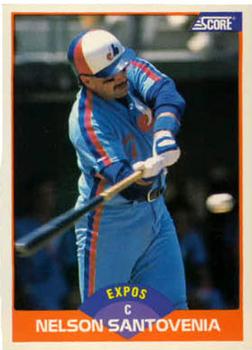 #346 Nelson Santovenia - Montreal Expos - 1989 Score Baseball