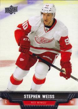 #346 Stephen Weiss - Detroit Red Wings - 2013-14 Upper Deck Hockey