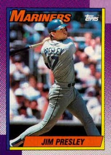 #346 Jim Presley - Seattle Mariners - 1990 Topps Baseball