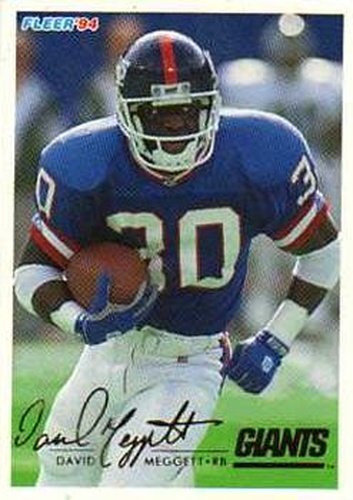 #346 Dave Meggett - New York Giants - 1994 Fleer Football