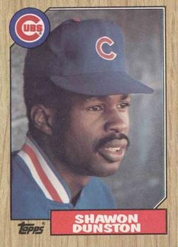 #346 Shawon Dunston - Chicago Cubs - 1987 Topps Baseball