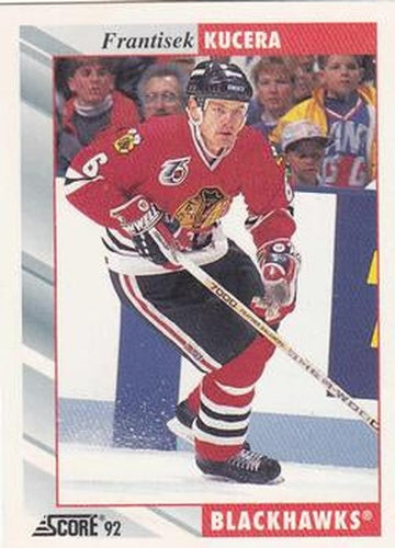 #346 Frantisek Kucera - Chicago Blackhawks - 1992-93 Score USA Hockey