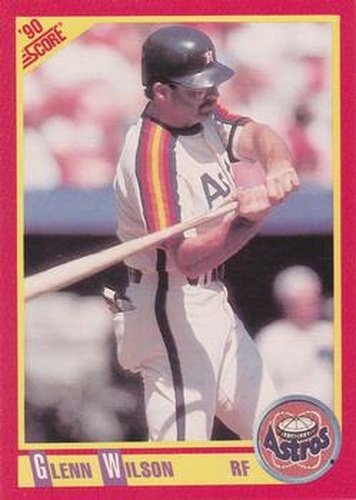 #346 Glenn Wilson - Houston Astros - 1990 Score Baseball