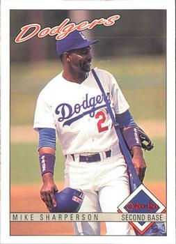 #346 Mike Sharperson - Los Angeles Dodgers - 1993 O-Pee-Chee Baseball