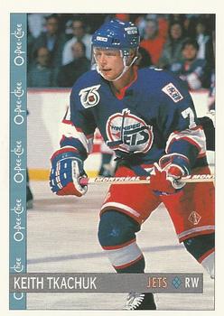 #346 Keith Tkachuk - Winnipeg Jets - 1992-93 O-Pee-Chee Hockey