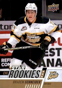 #346 Braden Schneider - Brandon Wheat Kings - 2017-18 Upper Deck CHL Hockey
