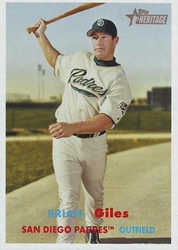 #346 Brian Giles - San Diego Padres - 2006 Topps Heritage Baseball