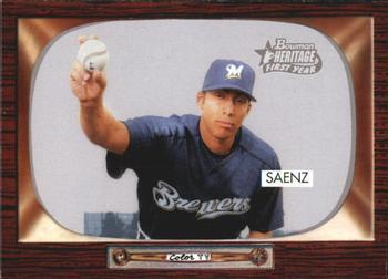#346 Chris Saenz - Milwaukee Brewers - 2004 Bowman Heritage Baseball