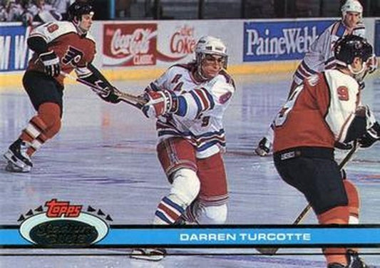 #346 Darren Turcotte - New York Rangers - 1991-92 Stadium Club Hockey