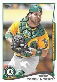 #346 Derek Norris - Oakland Athletics - 2014 Topps Baseball