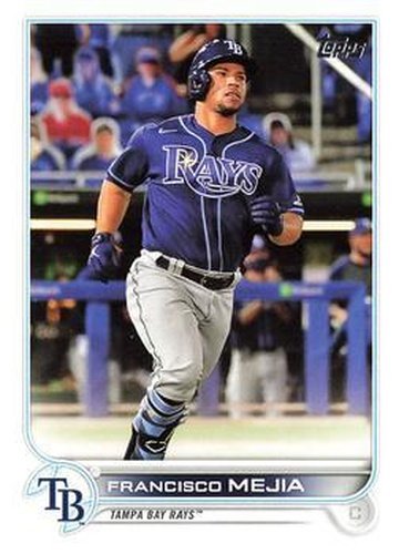 #346 Francisco Mejia - Tampa Bay Rays - 2022 Topps Baseball