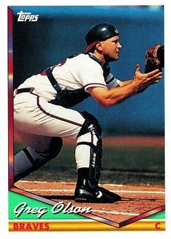#346 Greg Olson - Atlanta Braves - 1994 Topps Baseball