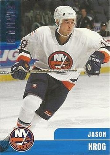 #346 Jason Krog - New York Islanders - 1999-00 Be a Player Memorabilia Hockey