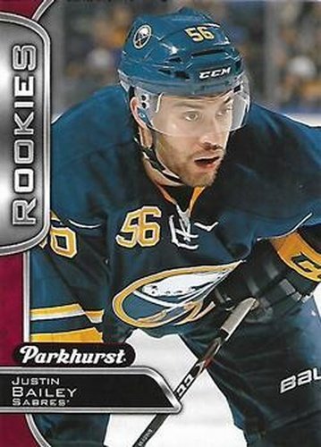 #346 Justin Bailey - Buffalo Sabres - 2016-17 Parkhurst - Red Hockey