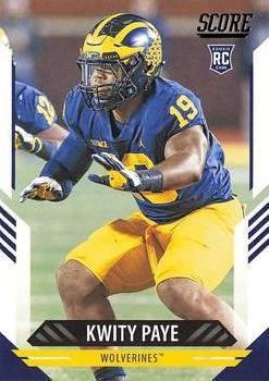 #346 Kwity Paye - Michigan Wolverines - 2021 Score Football