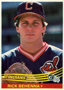 #346 Rich Behenna - Cleveland Indians - 1984 Donruss Baseball