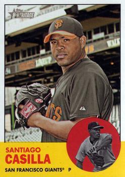 #346 Santiago Casilla - San Francisco Giants - 2012 Topps Heritage Baseball