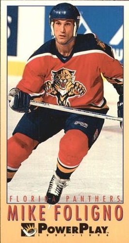 #346 Mike Foligno - Florida Panthers - 1993-94 Fleer PowerPlay Hockey