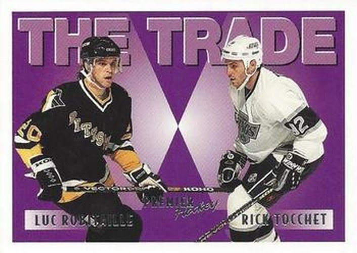 #346 Luc Robitaille / Rick Tocchet - Pittsburgh Penguins / Los Angeles Kings - 1994-95 Topps Premier Hockey