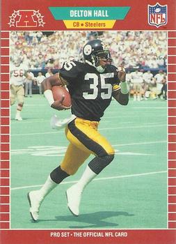 #346 Delton Hall - Pittsburgh Steelers - 1989 Pro Set Football