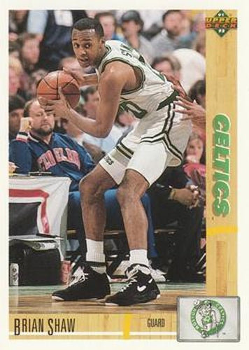 #346 Brian Shaw - Boston Celtics - 1991-92 Upper Deck Basketball