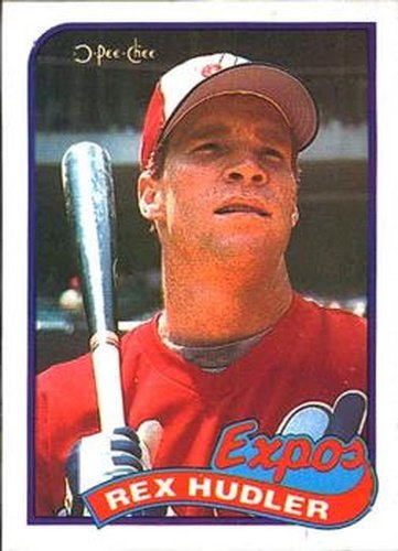 #346 Rex Hudler - Montreal Expos - 1989 O-Pee-Chee Baseball