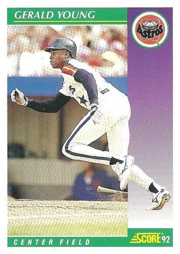#346 Gerald Young - Houston Astros - 1992 Score Baseball
